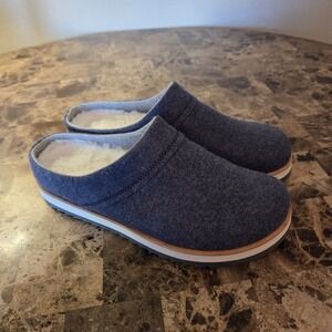 Merrell Juno Wool blend blue Clogs Women's Sz 8 Lining Slip On Mule Comfort